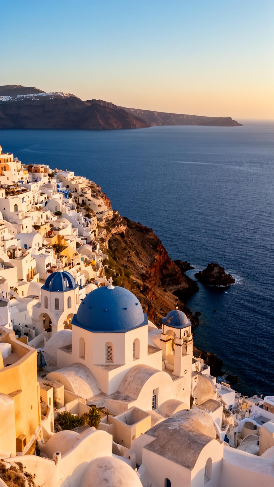Santorini coastal view